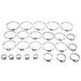 thumbnail image 3 of Abrazadera De Tubería Clip De Manguera 25pcs Abrazadera De Tubo De Manguera Anticorrosión 304 Juego De Surtido De Clips De Sujeción De Acero Inoxidable Tipo Americano Fyydes Stainless Steel Hose Clamp, 3 of 8
