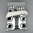 thumbnail image 2 of Ambesonne Retro Bedding Set 3 Pcs, Antique Spartan, Twin XL, Black and White, 2 of 3