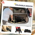 thumbnail image 5 of PawHut One-Click Foldable Dog Stroller for M L Dogs, Pet Stroller, Red, 5 of 10