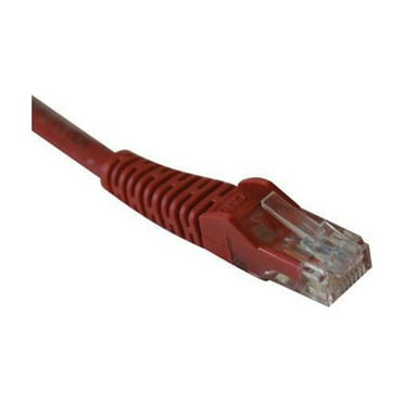 TRIPP LITE N201-010-RD 10 ft. Cat 6 Red Gigabit Snagless Molded Patch Cable