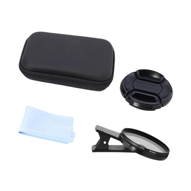 yingyy Elevate Mobile Photography Using 67mm CPL Phone Camera Lens Universal Black High Definition Polarizing Filter