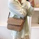 thumbnail image 4 of Bolso Paja Tejido para Mujer Bolso Bandolera Junto Al Mar Bolso Hobo Elegante Vintage (marrón Claro), 4 of 9