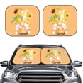 thumbnail image 2 of Cauagu Sunflower Gnomes 3 Cauagu {designName} Print Foldable Car Windshield Sun Shade | Front Windshield Shade for Sun | Fits Small Sedans, Mini SUVs, Hatchbacks-Large, 2 of 6
