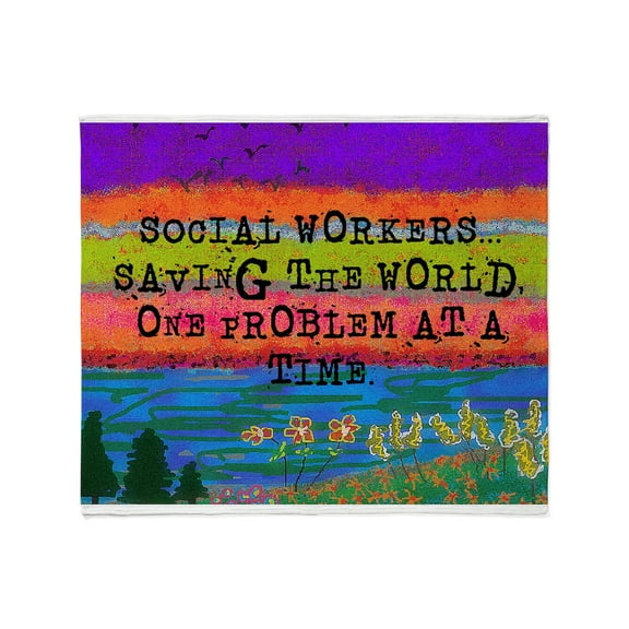 CafePress - Social Worker Throw Blanket - Soft Fleece Throw Blanket, 50"x60" for All Ages