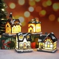 thumbnail image 3 of Resin House Great For Christmas Decor Handcrafted Miniature Landscape Ornament Trending Resin House Ornament Gift Resin Ornament, 3 of 5