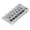 Chrome, variant on YAHHU 6 String Electric Guitar Bridge Kit Brass Through Body Non Tremolo Replacement Parts with Wrench for St, High-Quality Zinc Alloy Construction, Chrome Finish, 52.5mm / 2.06 in