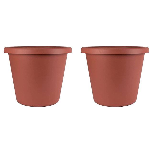 The HC Companies 14 In Plastic Indoor Outdoor Classic Planter (2 Pack)