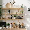 thumbnail image 5 of OUNONA Khaki Wall Mount Shelf Bracket, Multipurpose Floating Shelf Support Holder for Kitchen and Bathroom Storage, 5 of 8