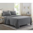 thumbnail image 2 of Yamel Home - Queen Size Bed Sheet Set- Luxurious Feeling 2000 - Deep Pockets up to 16'' Wrinkle Free - Grey, Queen, 2 of 5
