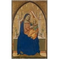 thumbnail image 2 of Taddeo Gaddi 11x14 Black Ornate Wood Framed Double Matted Museum Art Print Titled: Virgin and Child&nbsp;Enthroned (ca.&nbsp;1350), 2 of 5
