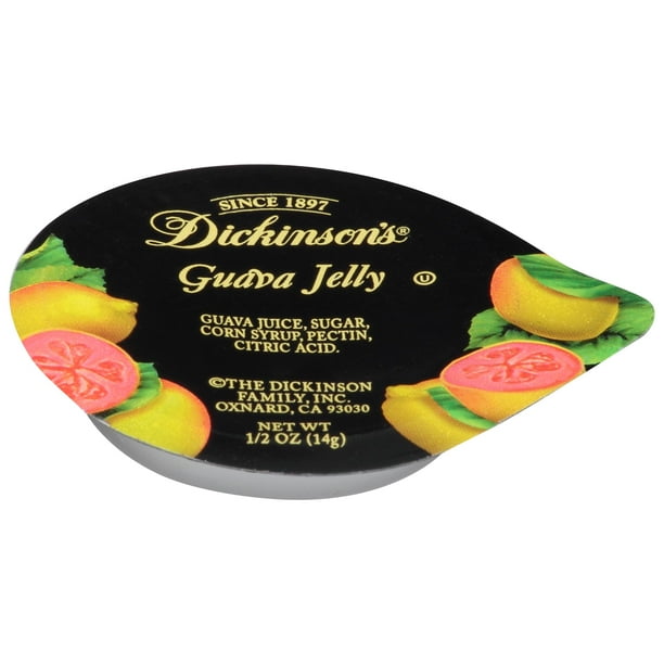 Dickinson Guava Jelly Plastic Portion Control, .5 Ounce (200 Pack