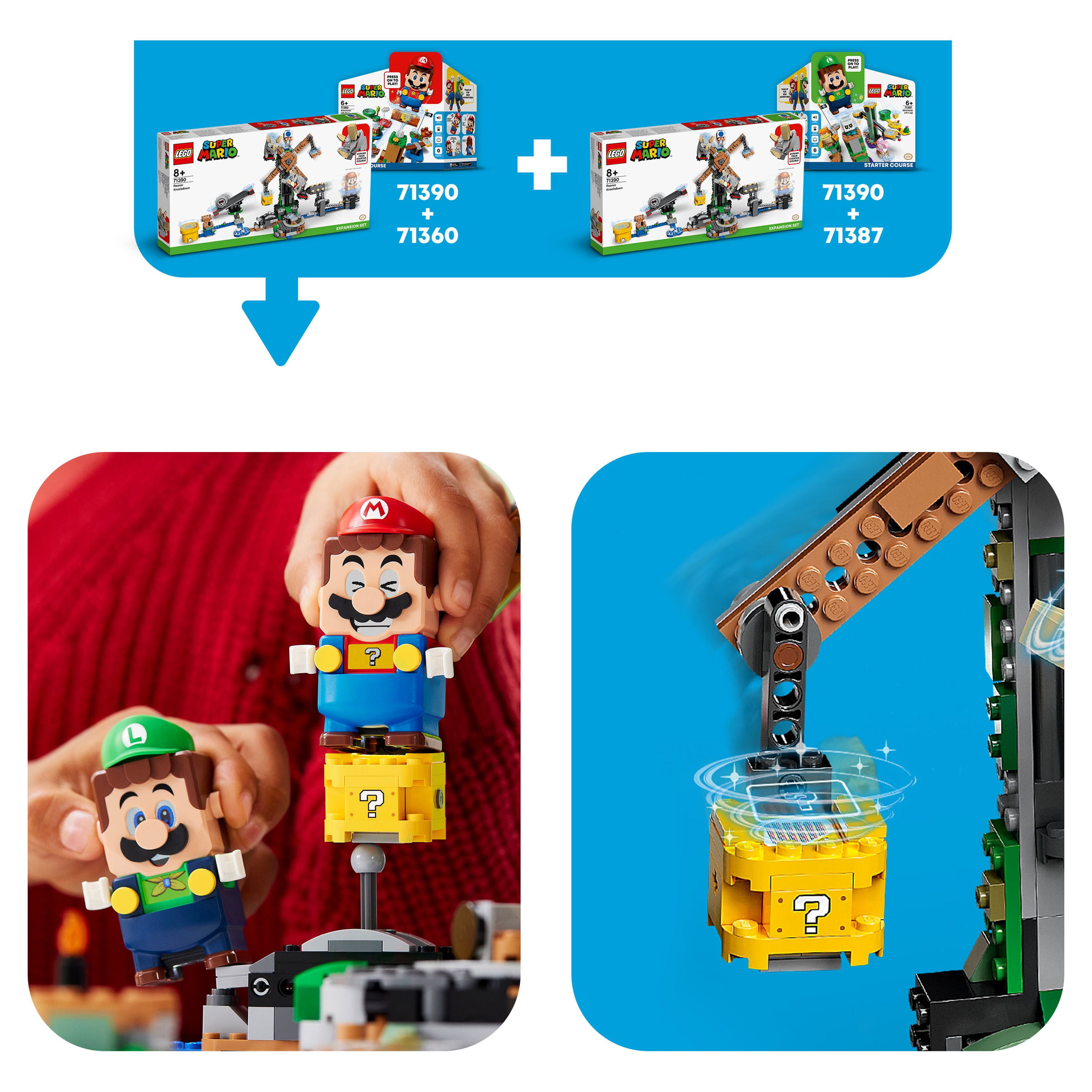 Lego 71390 super mario ensemble d'extension la destruction des