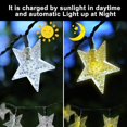 thumbnail image 3 of Guirnalda de luces solares al aire libre, 12M 100 LED al aire libre Guirnalda de luces solares IP65 a prueba de agua 8 modos Decoración Luz para jardín Patio Patio Hogar Dormitorio Navidad Boda Fiesta (Blanco cálido) brillar Electrónica, 3 of 5