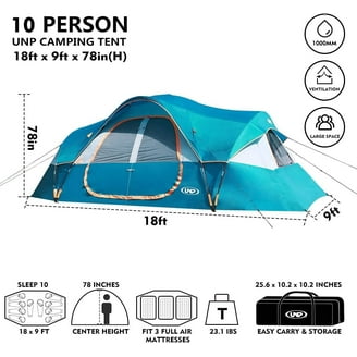 Wenzel Eldorado 10, 15'x10', 10 Person Cabin Tent with Rainfly