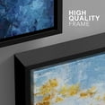 thumbnail image 4 of wall26 Framed Wall Art Print Set Gold and Blue Paint Stroke Display Abstract Shapes Illustrations Modern Art Boho Colorful Multicolor for Living Room, Bedroom, Office - 16"x24"x3 Black, 4 of 5