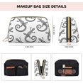 thumbnail image 2 of Bohemian Lines Gecko Lizard Makeup Bag, Large Capacity Travel Cosmetic Bag for Women Girls- Travel Toiletry Bag Leather Portable Waterproof Makeup Case Organizer with Handle, 2 of 4