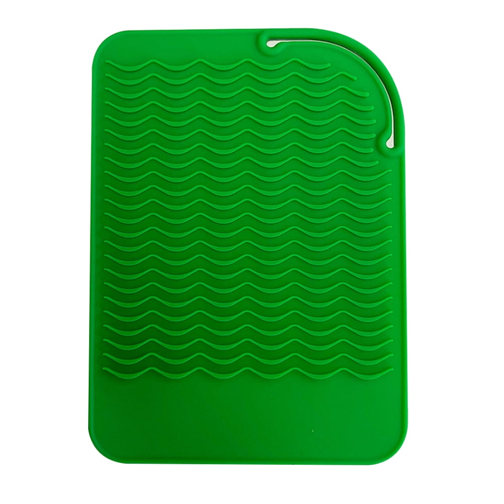 Heat Resistant Silicone Mat Pouch Styling Tools Heat Mat for Hair Straighteners, Curling Irons