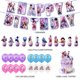 thumbnail image 2 of Kpop Demon Hunters Birthday Party Supplies,KPop Demon Hunters Birthday Party Supplies One set of paper flags, 2 of 8
