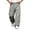 Army Green, variant on Men's Hiking Pants Trendy Drawstring Low Rise Pants with Zipper Pockets Wide Leg Workout Trousers Fall Clothes(White,X-Large)