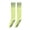 Green, variant on Harmtty 1 Pair Women Sport Stockings Elastic Cycling Knee Socks Anti-slip Arch Support Silicone Bottom Contrast Color Stockings for Yoga Pilates Dance