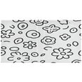 thumbnail image 2 of Doodle Flowers and Leaves 12.4x10.6in PVC Round Ring Binders, 2-Pack, D-Ring 3-Hole, Metal Clip, 2 of 10