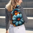 thumbnail image 5 of Disketp Colorful Blooming Flowers Canvas Backpack Lightweight Travel Daypack Student Rucksack Laptop Backpack-Small, 5 of 5