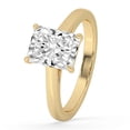 thumbnail image 2 of GIMELIS 1 Carat Radiant Cut Lab Grown Diamond Solitaire Engagement Ring 14K Gold, 2 of 4