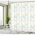 thumbnail image 5 of Ambesonne Animal Shower Curtain, Butterfly Dragonfly, 69"Wx75"L, Multicolor, 5 of 5