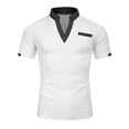 thumbnail image 1 of Men's Solid Color Shirt Color Men's Shirt Short Sleeve Suitable For Casual T Shirt Performance Shirt Night Shirt Night Shirts for Men Sleepwear Mens S Men's Workout Shirts Long Sleeve Cheer Shirt Long, 1 of 4