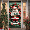 thumbnail image 4 of Festive Christmas Santa Claus Banner Decorative Ornaments Ho Ho Ho for Holiday Party Celebration Indoor Decoration, 4 of 9