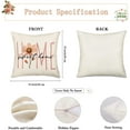 thumbnail image 6 of Spring Throw Pillow Covers 16x16 Inch Set of 4 Floral Flowers Bloom Butterfly Pink White Decorative Cushion Cases Farmhouse Linen Spring Decorations Pillowcases Holiday Outdoor Home Decor, 6 of 6