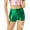 Green, variant on Women Elastic Waistband Shiny Booty Shorts Boy Shorts Hot Pants for Club Rave Black M