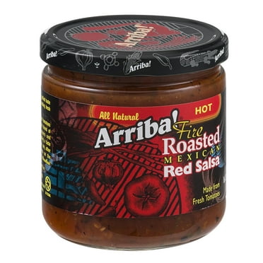(Pack of 6) Arriba! Fire Roasted Hot Mexican Red Salsa, 16 oz