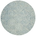 thumbnail image 2 of SAFAVIEH Abstract Drew Abstract Wool Area Rug, Blue/Gray, 6' x 6' Round, 2 of 8