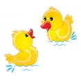 thumbnail image 2 of Ducklings Wall Decal Sticker by Wallmonkeys Peel and Stick Graphic (24 in W x 22 in H) WM239990, 2 of 4
