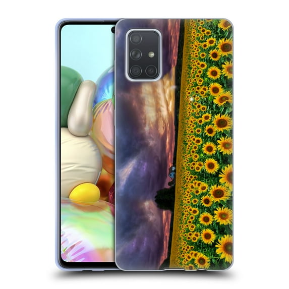 Head Case Designs Officially Licensed Celebrate Life Gallery Florals Stormy Sunrise Soft Gel Case Compatible with Samsung Galaxy A71 (2019)