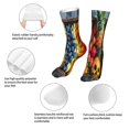 thumbnail image 3 of Fuzoiu Halloween Fruit Platter Print Crew Socks,Casual Athletic Gym LightWeight Thin Socks,Casual Crew Socks for Men Woman,Calf Length Crew Socks, 3 of 7