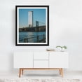 thumbnail image 3 of Sticking Out Like A Sore Thumb - Brooklyn New York Photography Bridge Cityscape Architecture Skyline Travel Poster Black Framed Wall Art Print 9 x 12 inches, 3 of 4