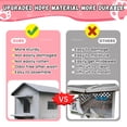 thumbnail image 6 of outdoor cat house Insulated Cat House with Escape Door, Waterproof 2 Story Outdoor Houses for Cats Outside Cat Shelter, Spacious, Clean Easily, 6 of 8