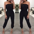 thumbnail image 3 of WSEVYPO Women'S Strapless Full Length Casual Wide Leg Jumpsuit, 3 of 5