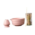 thumbnail image 2 of Juego de té matcha japonés, cuenco de regalo, herramientas con boquilla, soporte para batidor, cuenco tradicional de matcha para salón de té, comedor Rosa, 2 of 8