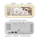 thumbnail image 4 of Reloj despertador con luz nocturna tipo espejo, reloj digital LED sencillo, reloj de mesita de noche para estudiantes con volumen alto, reloj de escritorio con temperatura B, 4 of 5