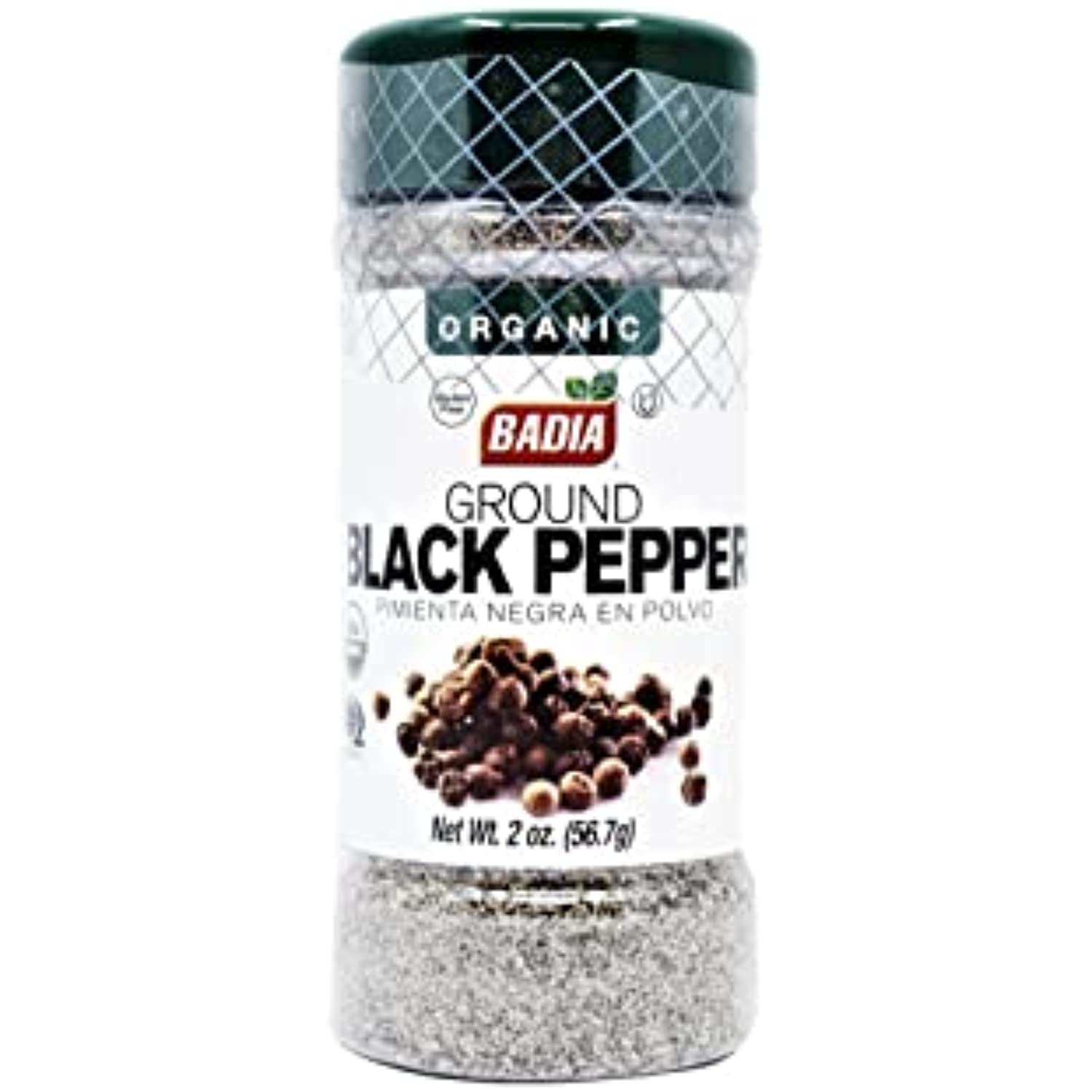 Badia Spices Organic Ground Black Pepper, 2 Oz