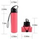 thumbnail image 2 of 600ml Foldable Water Bottle, Silicone Foldable Water Bottle, Leak-proof Sports Collapsible Water Bottle For Running Hiking-zzy, 2 of 5