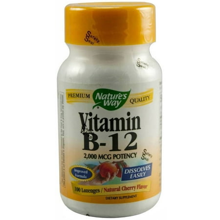 Nature's Way vitamine B12 Pastille Capsules, 100 CT