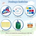 thumbnail image 4 of Gymax Inflatable Water Slide Park w/ Slide 2 Splash Pools Climbing Wall Without Blower, 4 of 10