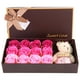 thumbnail image 1 of Rosa de jabón Jadeshay con oso de Peluche regalo romántico 12 pulgadas, 1 of 8