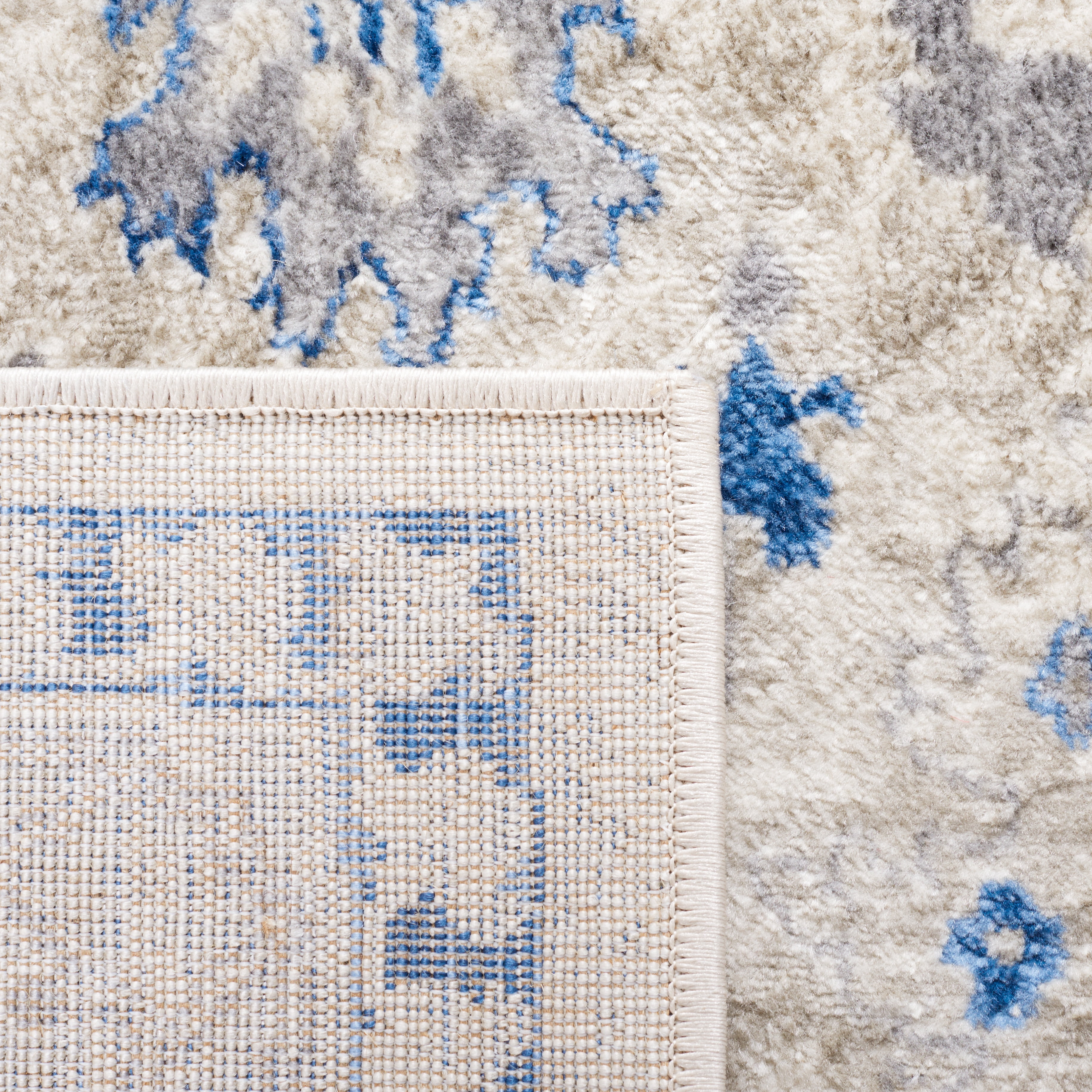 SAFAVIEH Brentwood Dimas Oriental Area Rug, Ivory/Blue, 5'3" x 7'6"