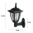 thumbnail image 3 of Gmogad Solar Wall Lantern Outdoor Sconce Lights, Vintage Solar Powered Wall Lamp for Garden Patio Garage Front Door, IP44 Waterproof Solar Wall Light Automatic Dusk to Dawn, 3 of 6