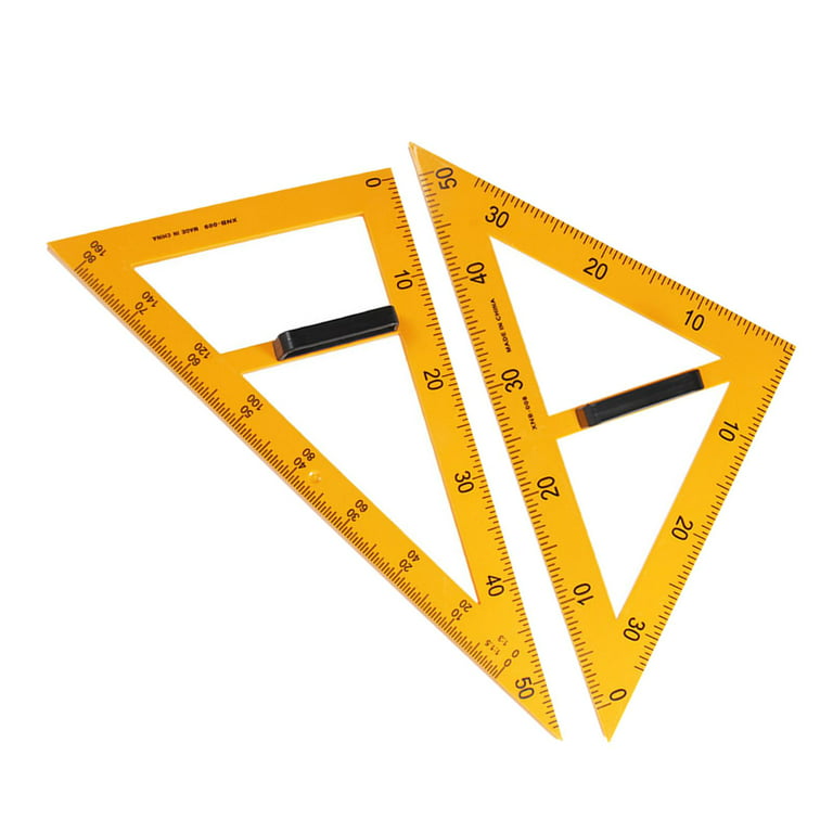 Large Triangle Ruler Square Set Triangle Protractor 2 Pieces